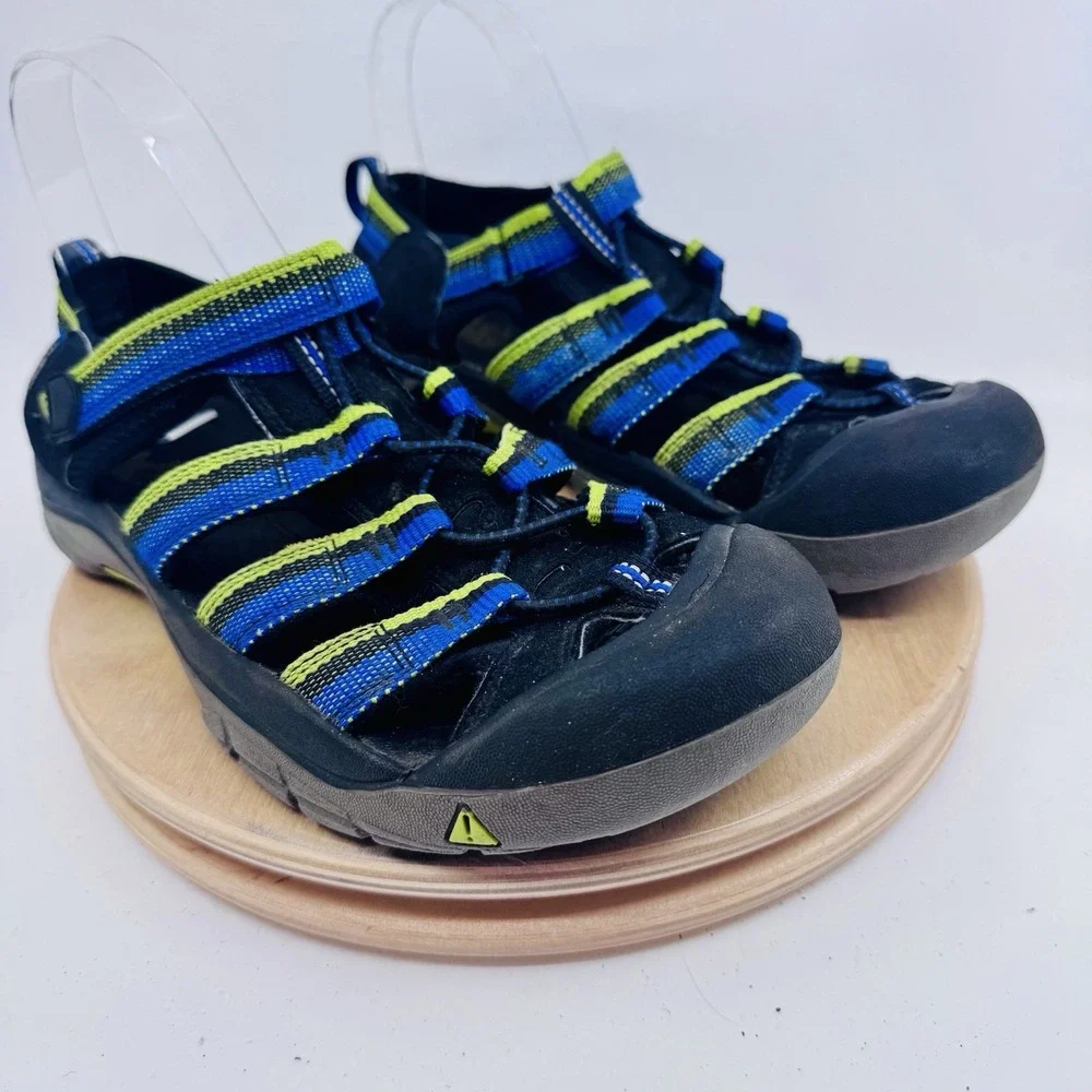 KEEN Newport H2 Shoes Men's 7 Black Blue Green Outdoor Hiking Sport Sandals
